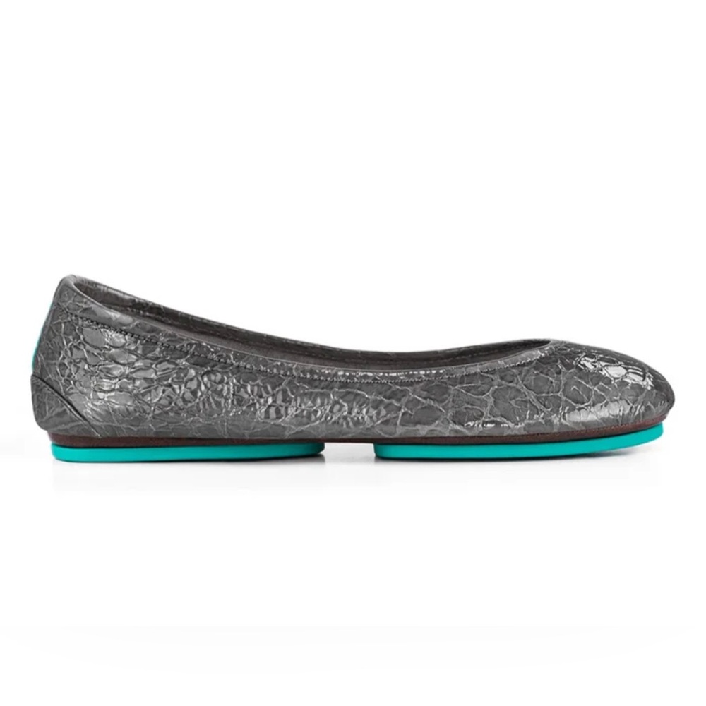 TIEKS Slate Grey Croc Shoes Size 8